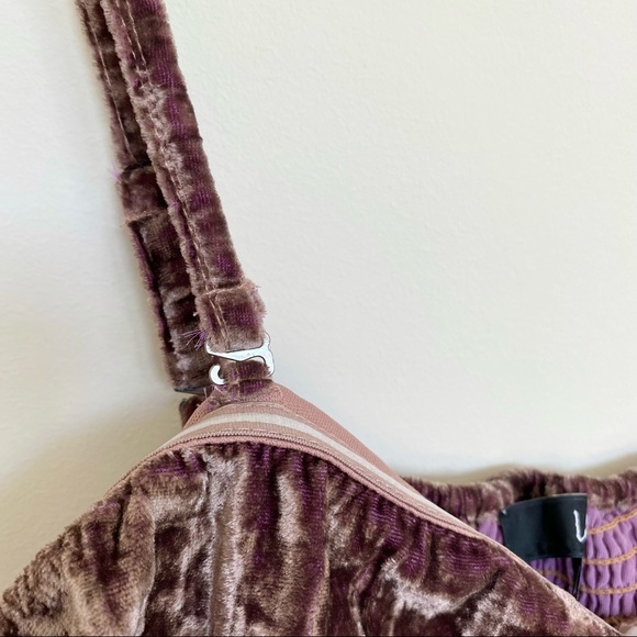 NWT Lulu’s Size M Purple Crushed Velvet Crop Top - Picture 7 of 8